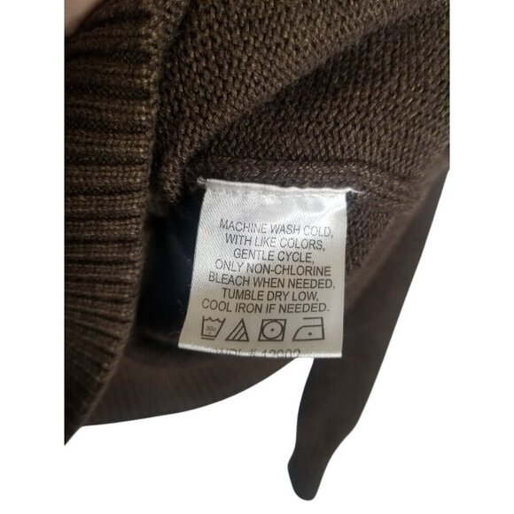 Tricots St Raphael Mens 1/4 Zip Sweater‎ XXL Brown Red Striped Pullover - Picture 4 of 10